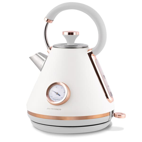 Elkedel med termometer 1,7L BD-701 Hvid