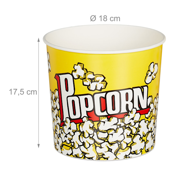 Popcornhink Återanvändbar Uppsättning om 6