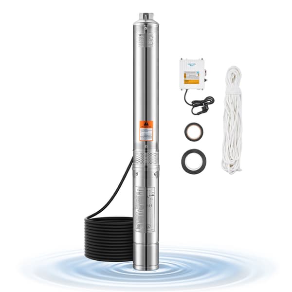 Dränkbar djupbrunnspump, 1100 W, 85 m tryckhöjd