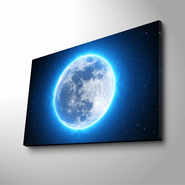 Dekorativt LED-belyst lærredsmaleri NASA-023