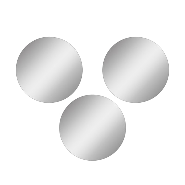 Spegel Rund - Trippel - Diameter: 30 cm - Silver