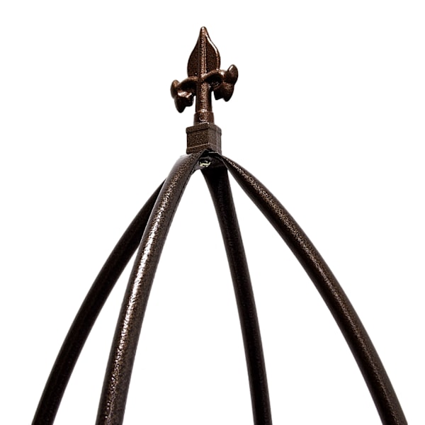 Trellisobeliski metallinruskea 190 cm