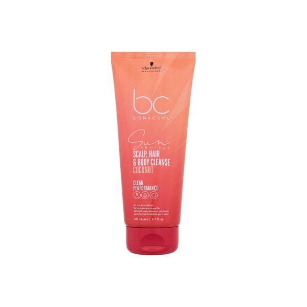 Schwarzkopf Professional - BC Bonacure Sun Protect Scalp, Hair & Body Cleanse Coconut - For Women, 200 ml