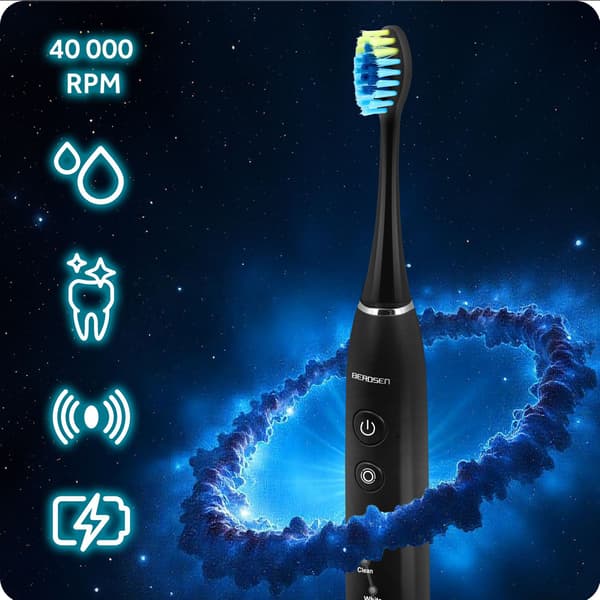 Berdsen Galaxy Sonic -hammasharja, musta