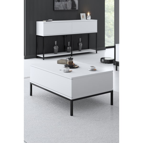 Coffee Table Lord - Svart, Vit