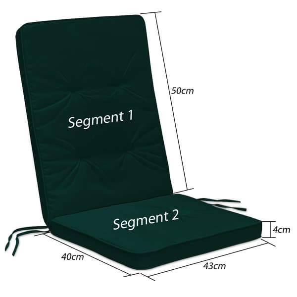 Sittdyna set om 6 Boston Green 43x39x5cm