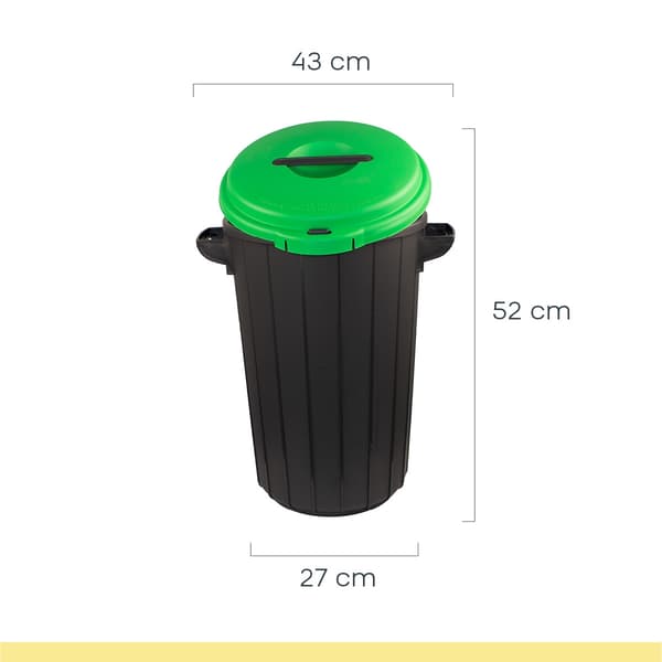 Roskakori kannella, 35L, vihreä