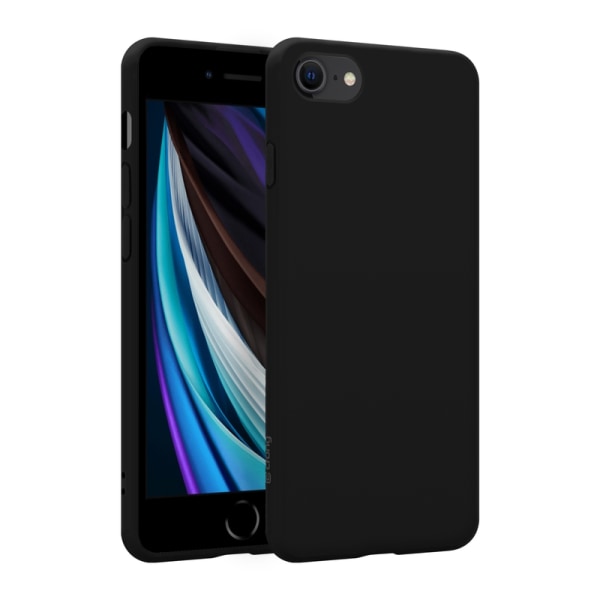 Crong Color Cover - Flexibelt skal för iPhone 8/7 (svart)