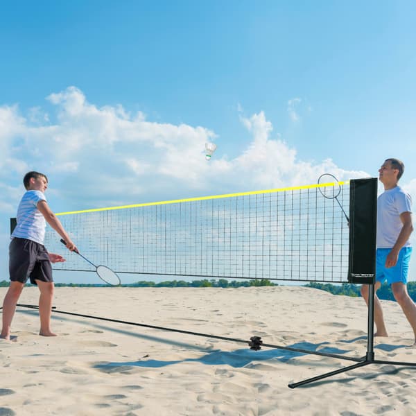 6 meter multisportnät, justerbar höjd, bärbar