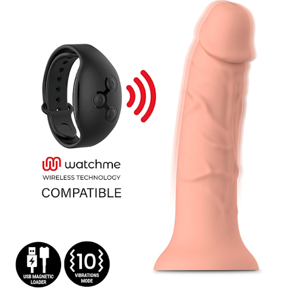 Mythology - Asher Original Dildo M - Vibrator kompatibel med Watchme trådlös teknologi