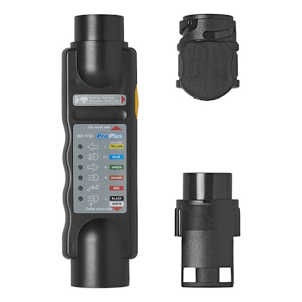 Stiktester 7-polet 12V sæt med 2 adaptere