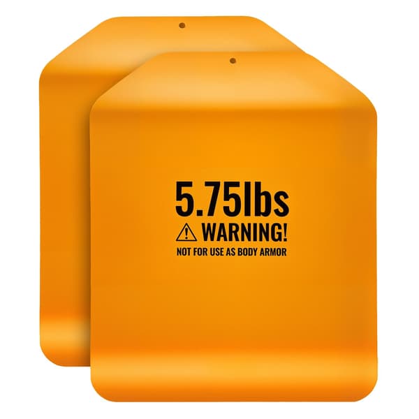 Böjda viktvästplattor, 2 x 5,75 lb stål