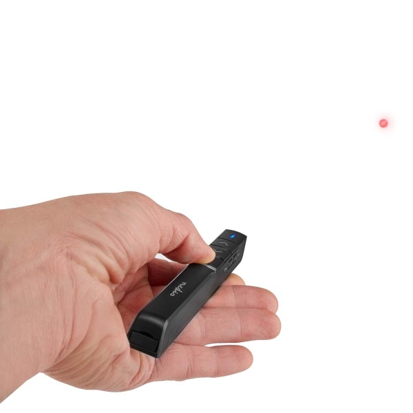 Præsentør | Laser pointer rækkevidde op til: 100 m | Trådløs rækkevidde op til: 30 m | Sort