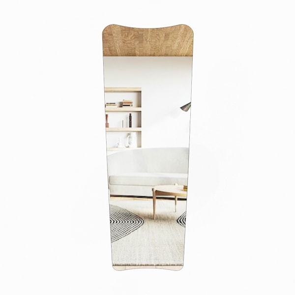 Cheval Mirror Vitros - Transparent, Svart