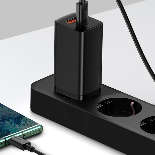 GaN2 Pro USB Snabbladdare USB-C QC PD 65W Svart