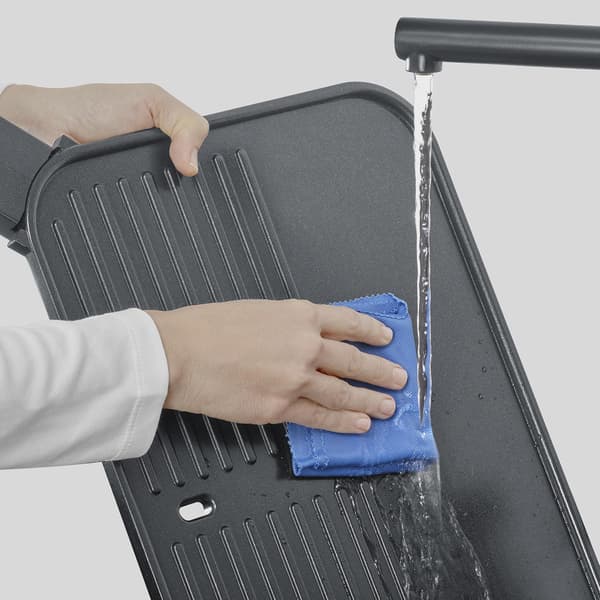 Elektrisk grill med stativ, keramisk plade, 2300W