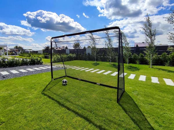 Børnefodboldmål med net, 240 x 170 cm, stål