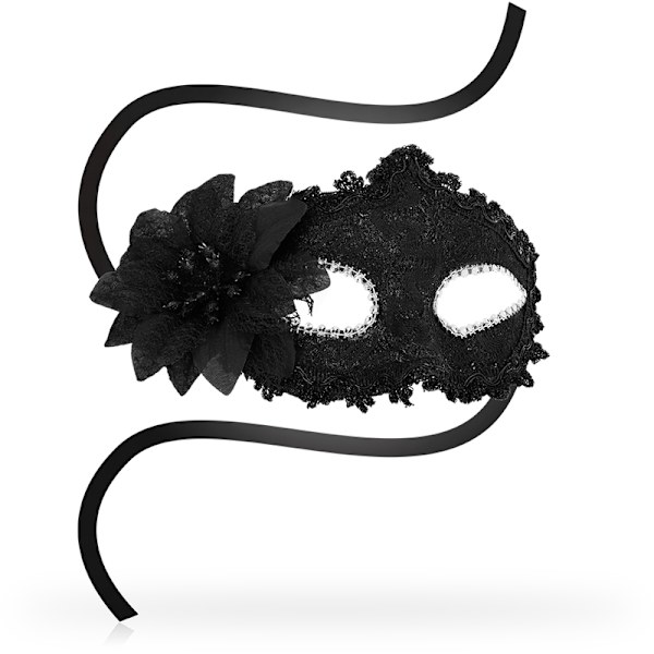 Ohmama - Antizaz masker i venetiansk stil sideblomst - sort