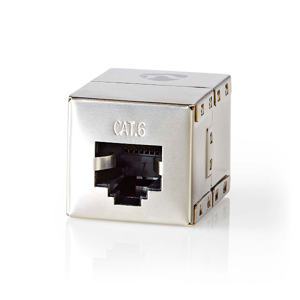 Nätverkskoppling | Adapter | Skärmad | RJ45 Hona | RJ45 Hona | Rak | Metall | Låda