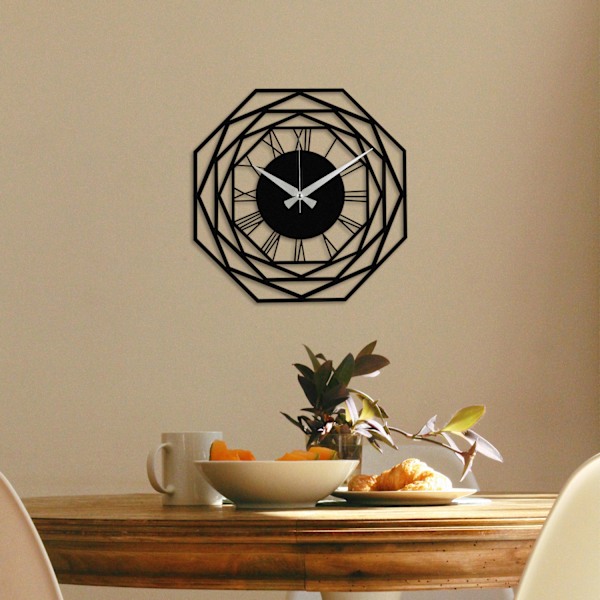 Koristeellinen metalliseinäkello Enzoclock - S012