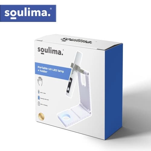 Bärbar UV LED-nagellampa, 3W USB-C, LCD-skärm