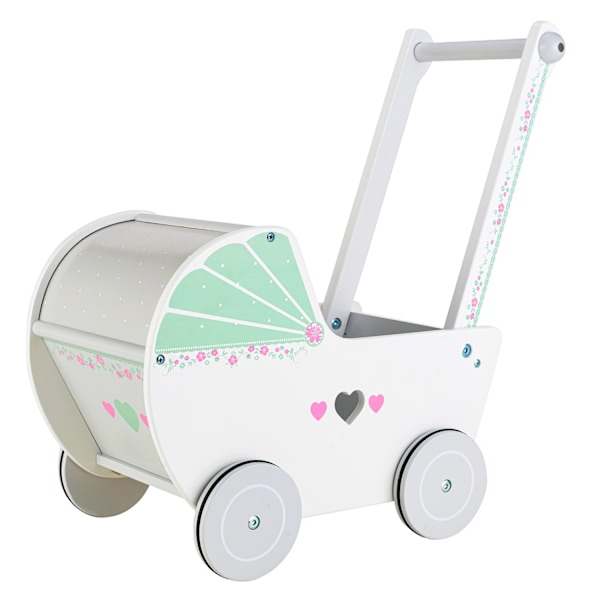 Dockvagnsrullator i trä ECOTOYS
