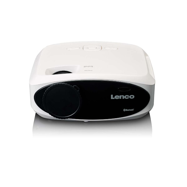 Full HD 1080P LCD-projektor med Bluetooth White
