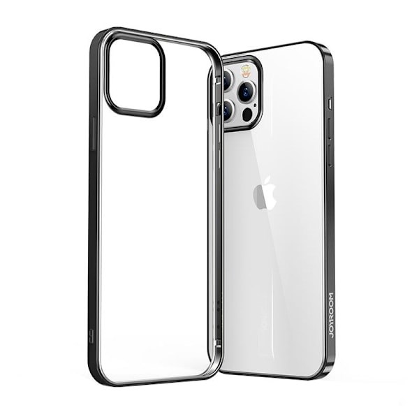 NBS ultraohut läpinäkyvä kotelo metallikehyksellä iPhone 12 mini mustalle