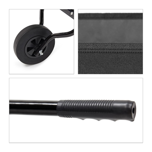 Trillebør foldbar sort