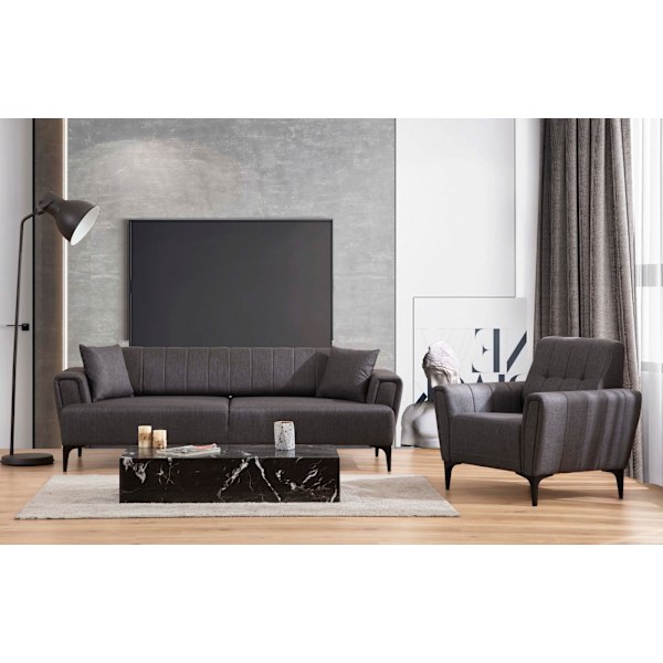 1-sædet Sofa Hamlet - Mørkegrå