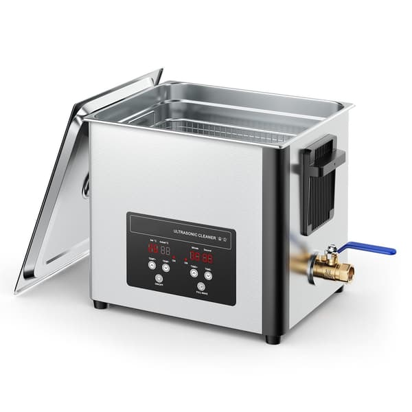 10L ultralydsrenser 40kHz, opvarmet, digital timer