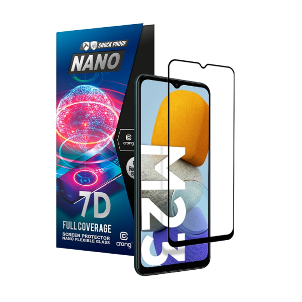 Crong 7D Nano Flexibelt glas - Hybridskärmskydd med full täcknin