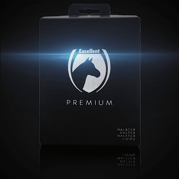 Fremragende Horse Premium Halter XS Mini Føl Sort