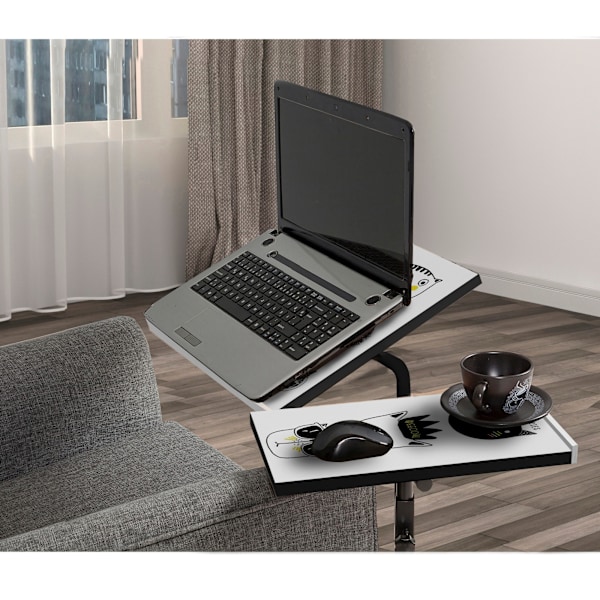 Laptop Stående Skrivebord Glen Cats - Hvid, Sort