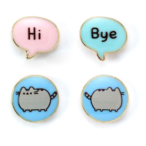 Pusheen Stud Earrings 2 kpl "Hei , hei"