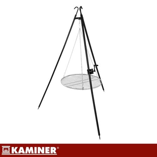 Tripod Havegrill – 70 cm rist i rustfrit stål