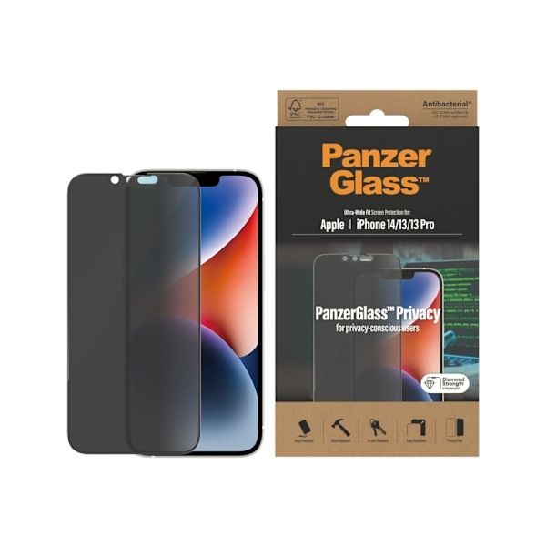PanzerGlass™ | Privacy Edition- Skærmbeskytter för mobiltelefon - Edge-to-Edge passform