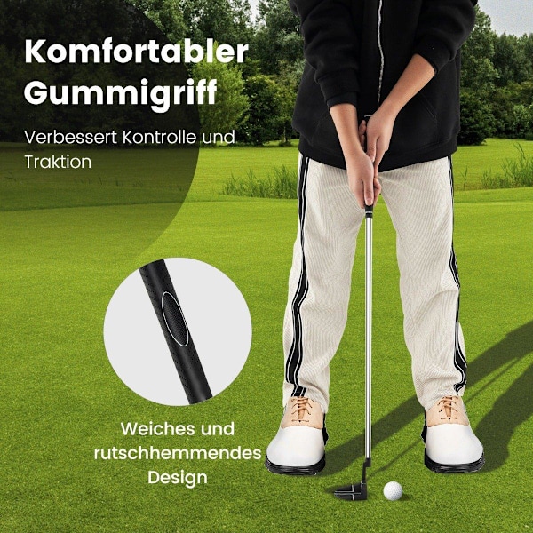 Golf Putter 89 cm rustfri stålhammer putter med rustfrit stål hoved og skridsikkert greb