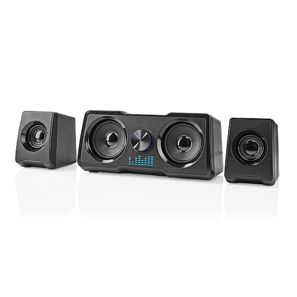 Gaming högtalare | Högtalarkanaler: 2.2 | USB ström | 3.5 mm Hane | 48 W | LED | Volymkontroll