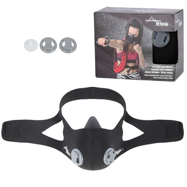 Performance Mask, koko kasvot, hengittävä, musta