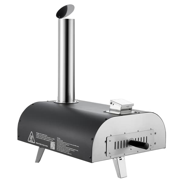 Utomhus pelletspizzaugn, 12 tum, termometer