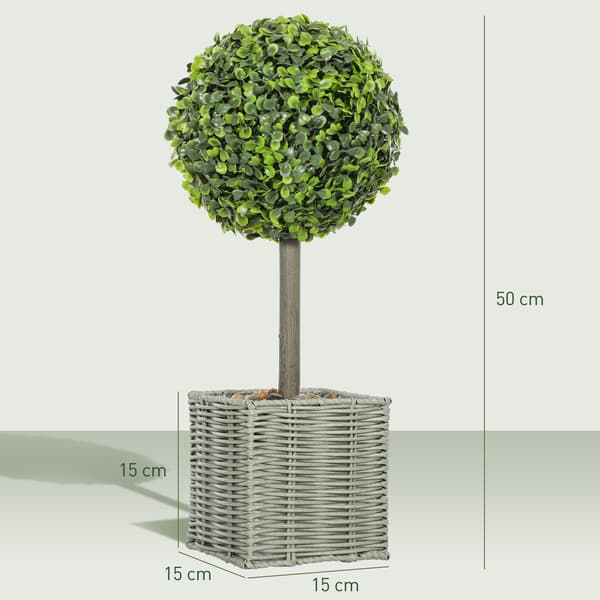 Kunstige planter Sæt med 2, UV-resistente, indendørs/udendørs