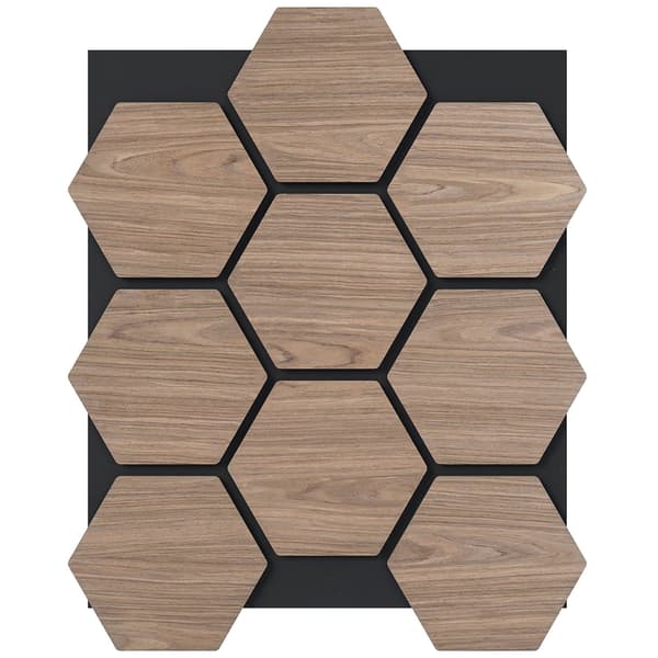Akustiska väggpaneler, 4-pack, 81x66 cm, ljudabsorberande
