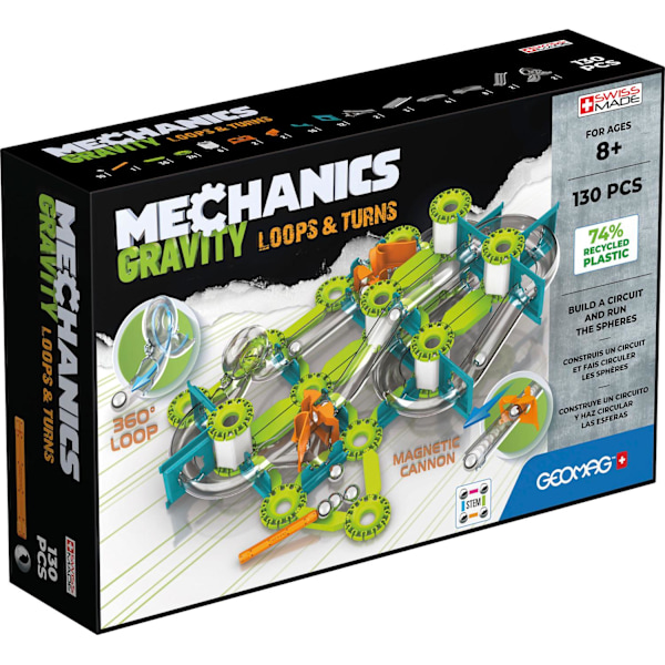 Geomag Mechanics Gravity Loops&Turns 130 stk