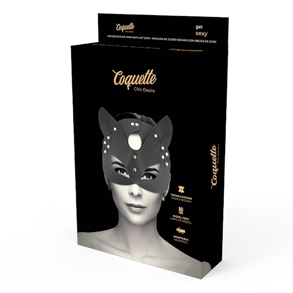 Coquette Chic Desire - Vegaaninen nahkanaamio pupukorvilla