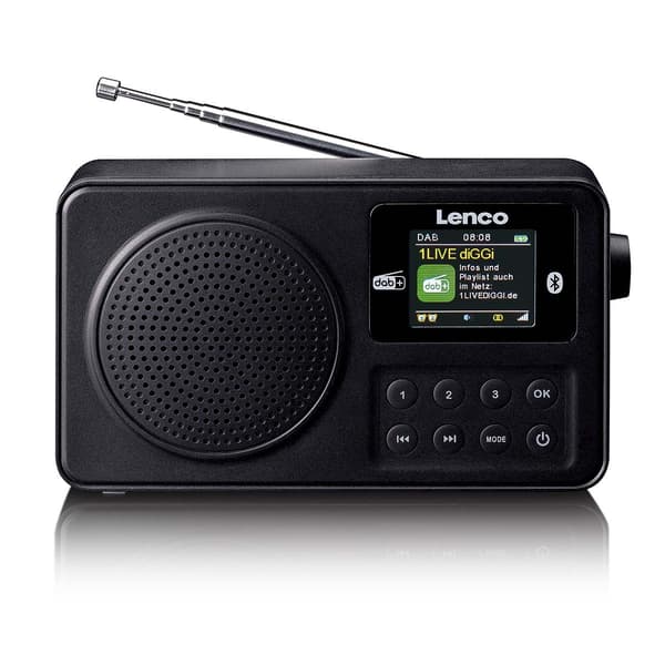 Bærbar DAB+/FM-radio med Bluetooth® Sort