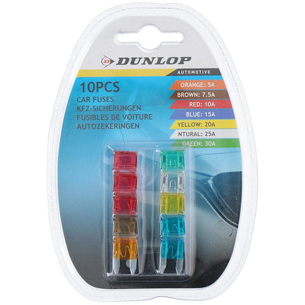 Dunlop - Autosulakkeet 10 kpl.