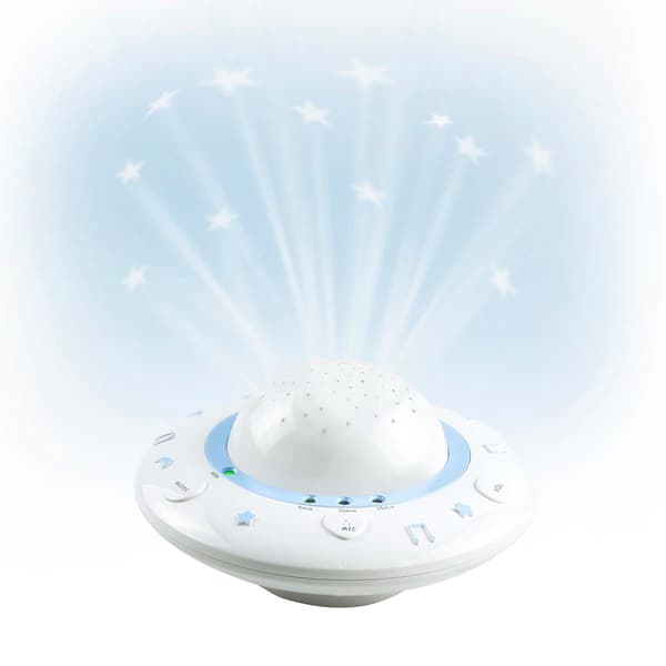 Stjernehimmel babyprojektor med vuggeviser og lydsensor