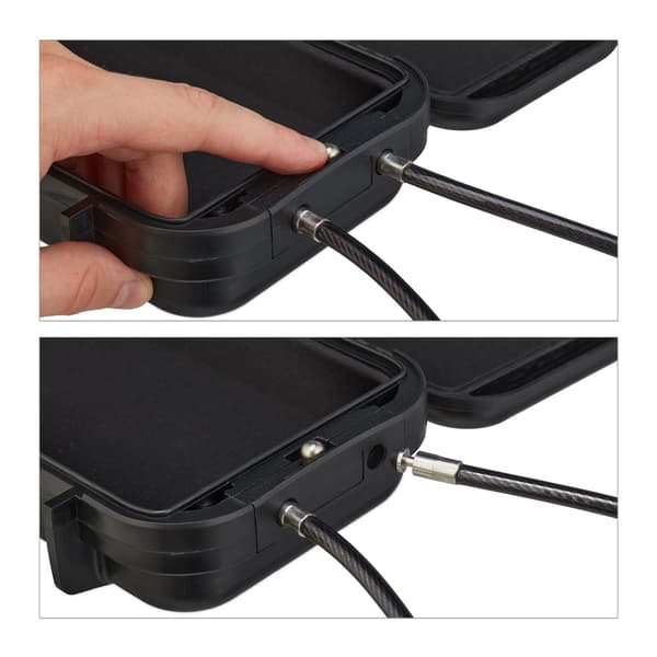 Bärbar säkerhetsbox med kombinationslås