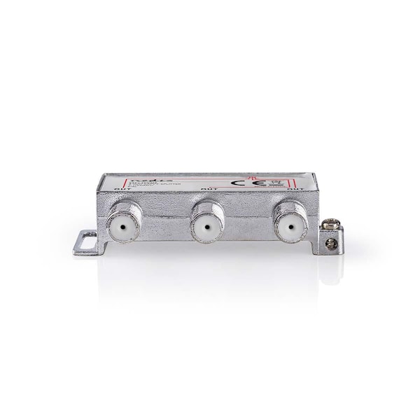 CATV Splitter | 5 - 1000 MHz | Tab af indsættelse: 6.8 dB | Antal output: 3 | 75 Ohm | Zinc Alloy